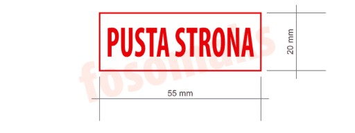 Pieczątka PUSTA STRONA