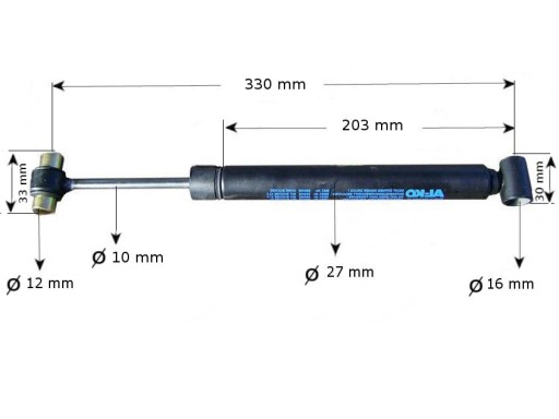 Amortyzator Siłownik ALKO 251S 2,6t Oryginał