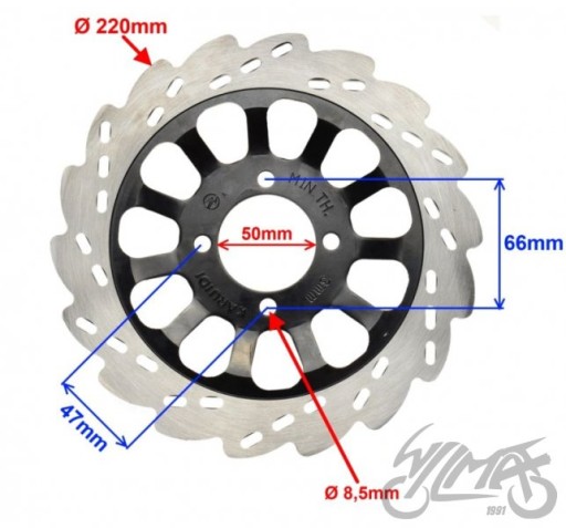 ПЕРЕДНИЙ ТОРМОЗНОЙ ДИСК ДЛЯ JUNAK 901 BARTON SPRINT 1