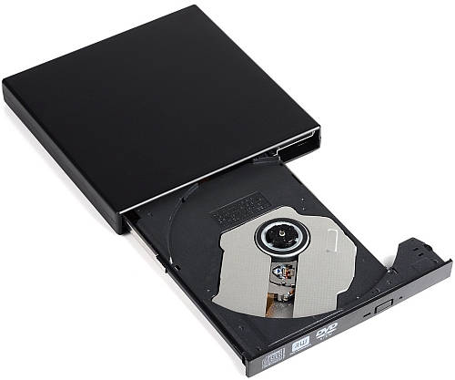 КОРПУС ТОНКИЙ ПРИВОД CD/DVD ДЛЯ USB SATA КАРМАН