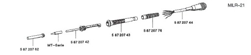 ОРИГИНАЛЬНЫЙ ПАЯЛОК WELLER 24 В 25 Вт MLR21 НОВЫЙ