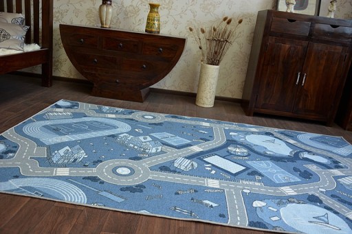 Dywan dziecięcy STREET ULICZKI 150x250 nieb @82681