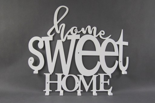 Настенная вешалка для одежды и ключей HOME SWEET HOME