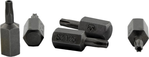 БИТА TORX T25 x 30 мм 10 мм С ОТВЕРСТИЕМ S2