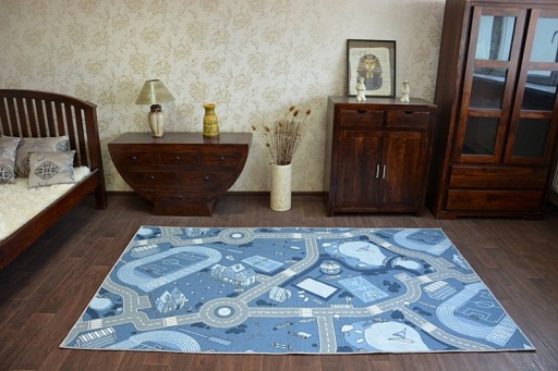 Dywan dziecięcy STREET ULICZKI 150x250 nieb @82681