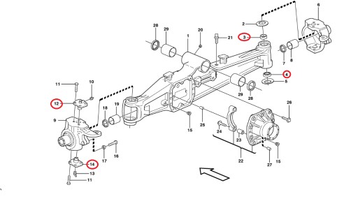 НАБОР Поворотных пальцев KOMATSU CARRARO