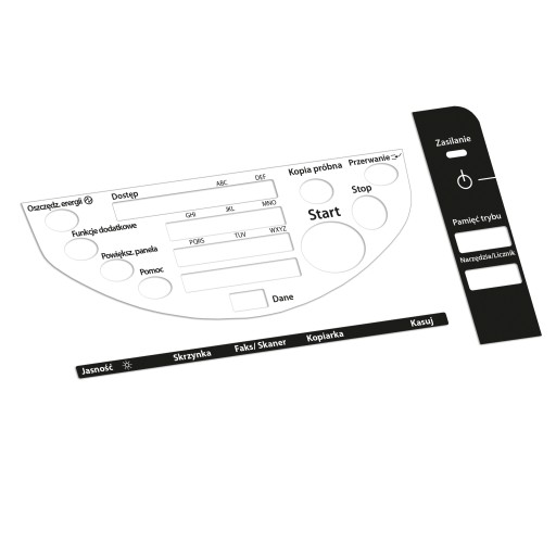 Konica Minolta Bizhub C203/253/353 Наклейка на панель