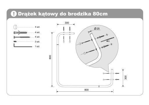 УГЛОВАЯ ДУШЕВАЯ ШТОРКА ДУШЕВОЙ ПОДДОН 80X80