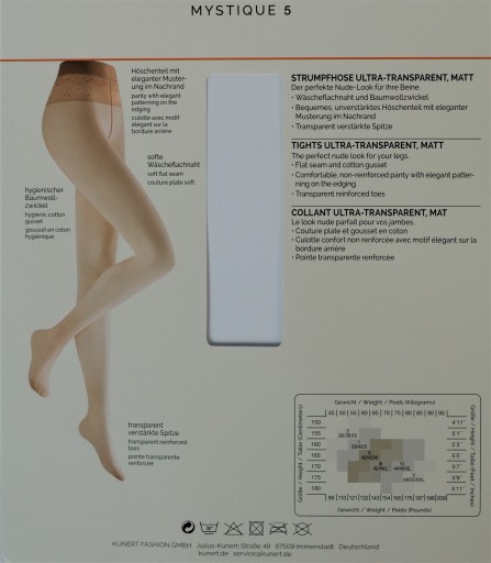 RAJSTOPY ULTRACIENKIE KUNERT MYSTIQUE 5d 36-38 -50%