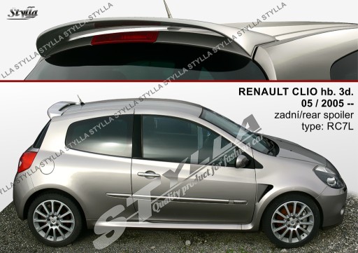 Спойлер спойлер на Renault Clio MK3 3/5dw 2005--