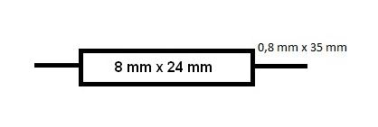 Металлопленочный резистор MUNDORF MR5 5 Вт 0,47 Ом 0R47