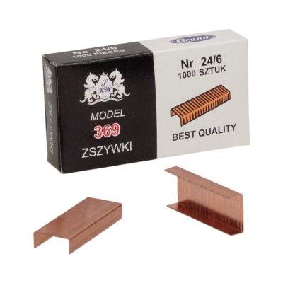 Медные офисные основные сшивания размером 24/6 x 10opk