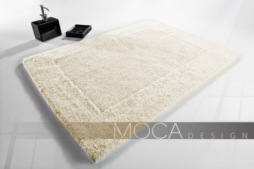 DYWANIK GRUBY BAWEŁNA MOCA DESIGN 50x75 ECRUE