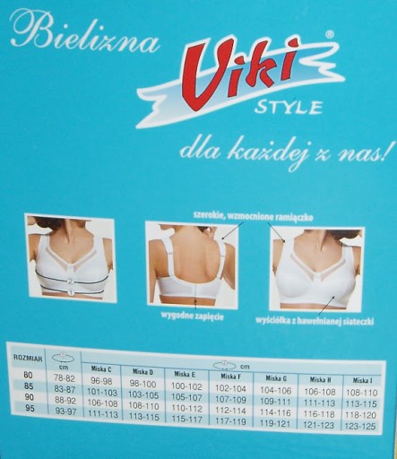 Biustonosz miękki Viki 582 Maja beżowy 75C