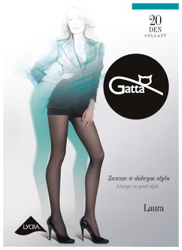 Классические колготки Gatta Laura 20 ден NERO -4