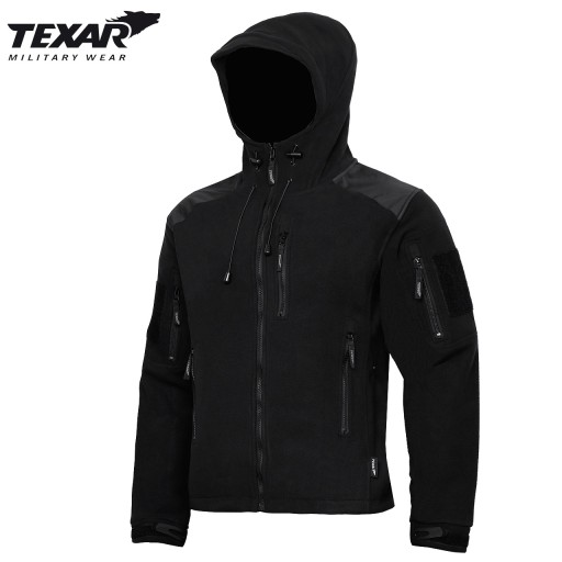 TEXAR HUSKY ТАКТИЧЕСКАЯ ФЛИСОВАЯ ТОЛСТАЯ 360г ЧЕРНАЯ ФЛИСОВАЯ КУРТКА 4XL