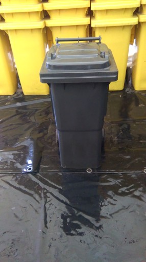 POJEMNIK NA ŚMIECI ODPADY POJEMNIKI 60L GRAFIT