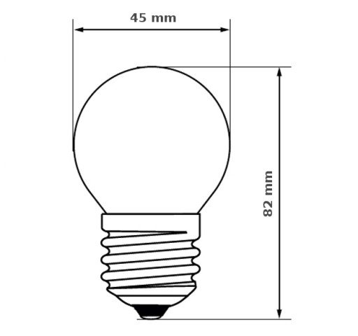 Светодиодная лампа MINI BALL E27 3W теплый цвет