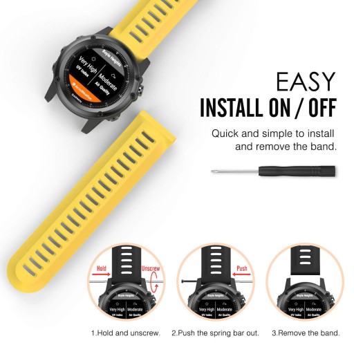 ЖЕЛТЫЙ ремешок Garmin FENIX 3HR