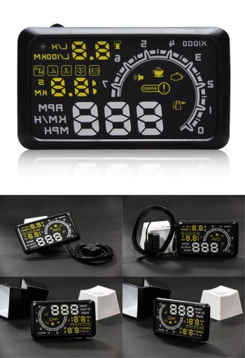 ДИСПЛЕЙ ПРОЕКТОР LED LCD HUD OBD2 5.5 ЧАСЫ