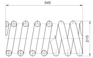 ПРУЖИНА НАТЯЖИТЕЛЯ ГУСЕК CAT 325