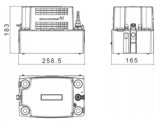 КОНДЕНСАТНЫЙ НАСОС GRUNDFOS CONLIFT 1 LS