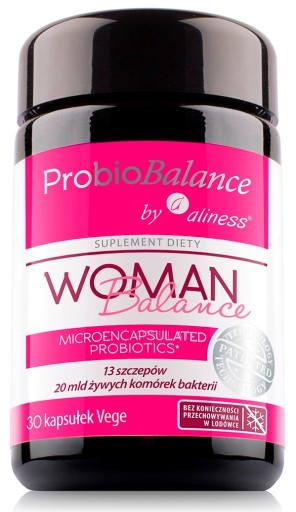 Probiotyk WOMAN Balance 20 mld 13 szczepów Aliness