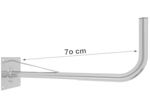 UCHWYT MASZT ANTEN TV balkonowy lewy CYBANT 40cm