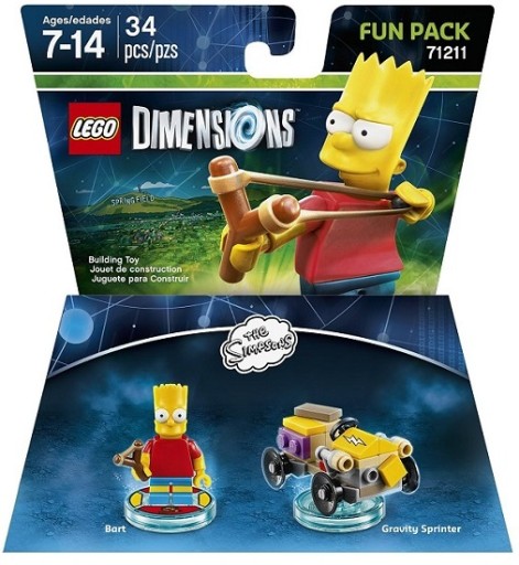 LEGO DIMENSIONS BART SIMPSON FUN PACK 71211 МАГАЗИН