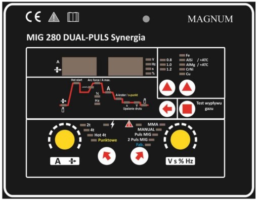 ИНВЕРТОРНЫЙ СВАРОЧНЫЙ АППАРАТ MIG/MAG MAGNUM 280 DUAL PULS