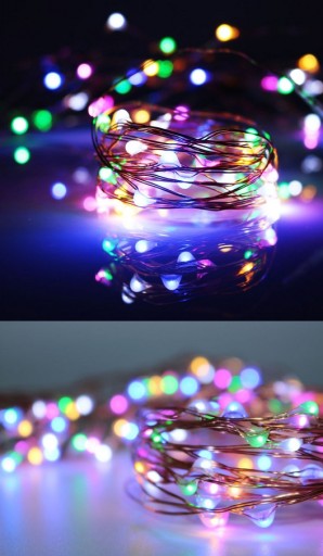 MICRO LED WIRES 20 теплых светодиодов на батарейках, 10 шт.