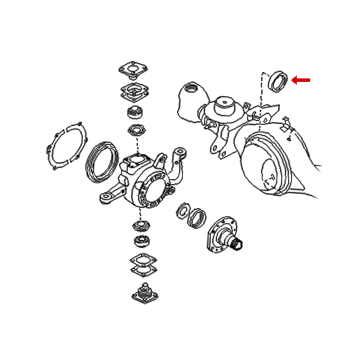 Сальник переднего моста PATROL Y6_ 40533-01J00