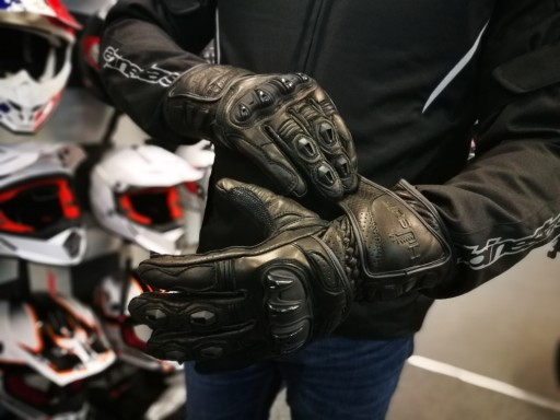 HUSAR ZR RACE SKÓRZANE RĘKAWICE MOTOCYKLOWE
