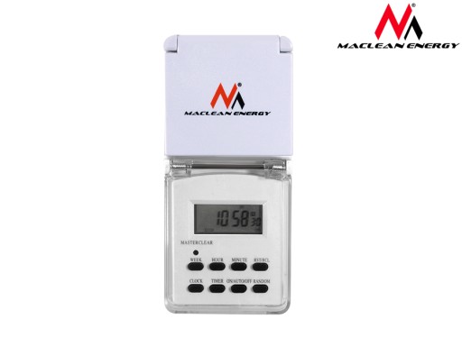 PROGRAMATOR CZASOWY CYFROWY TIMER WYŁĄCZNIK BOILERA LCD 3600W MACLEAN MCE08