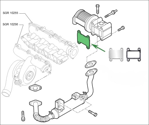 Заглушка EGR ALFA ROMEO FIAT 1.9JTDM OPEL 1.9CDTi