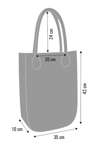 Torba filcowa City + organizer zestaw BERTONI Boho