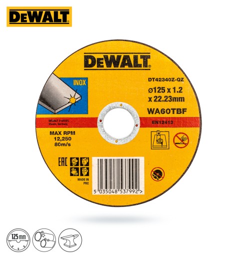 DeWalt DWE4257 УГЛОВАЯ ШЛИФОВАЛЬНАЯ МАШИНА 125 1500 +10 дисков