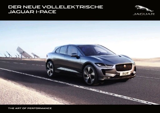 Брошюра Jaguar I Pace, модель 2019 года, немецкий язык