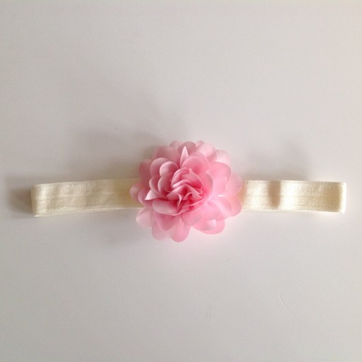 Цветочная полоса Ecru+Pink 35CM-54CM крещение