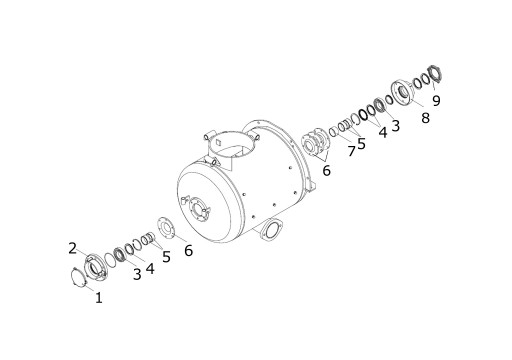 Корпус переднего подшипника Putzmeister Brinkmann orig