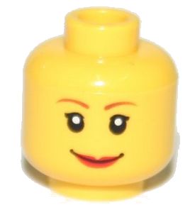 LEGO HEAD ФИГУРКА ГОЛОВЫ — ЖЕНЩИНА 3626bpb0205