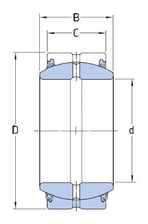 ПОДШИПНИК Скольжения GE 20 2RS 20x35x16/12