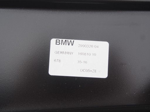 OSŁONA SŁUPKA DRZWI PRAWA TYŁ BMW E84 2990326