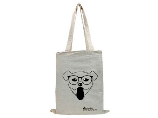 Экологическая хлопковая сумка EKO BAG, DOG PRINT