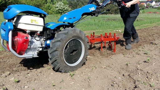 Ciągnik jednoosiowy BCS 740, kosiarka zbierająca