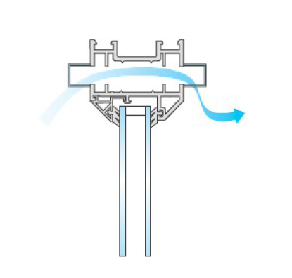 Оконная створка 1250F VENT, белый