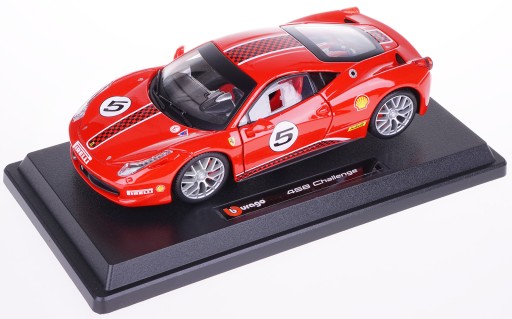 FERRARI 458 CHALLENGE METAL МОДЕЛЬ BBURAGO 1:24