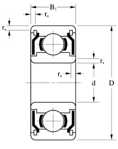 MR 126 ZZ 6x12x4 мм Закрытый шарикоподшипник