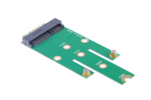 ADAPTER SSD mSATA mPCI-E SATA3 do NGFF M.2 B KEY