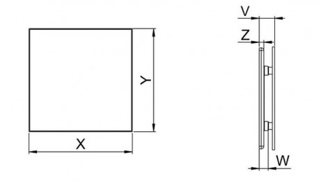 Wentylator SYSTEM+KWS 125W WYŁ. SZNURKOWY + panel